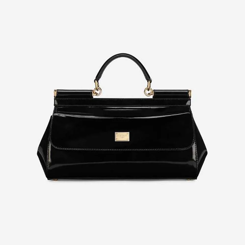Dolce Gabbana D&G Elongated Sicily Handbag for Women in Black
