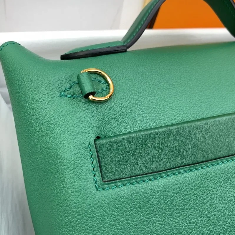 Hermes Mini Evercolor Swift Green Hermes Mini Evercolor Swift Green