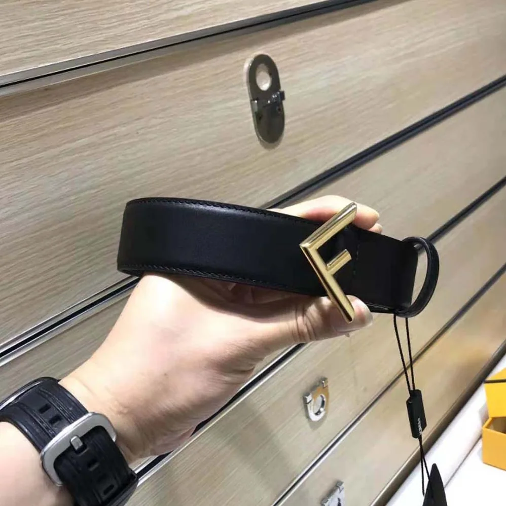 Fendi Black Leather Belt for Women Fendi Black Leather Belt for Women