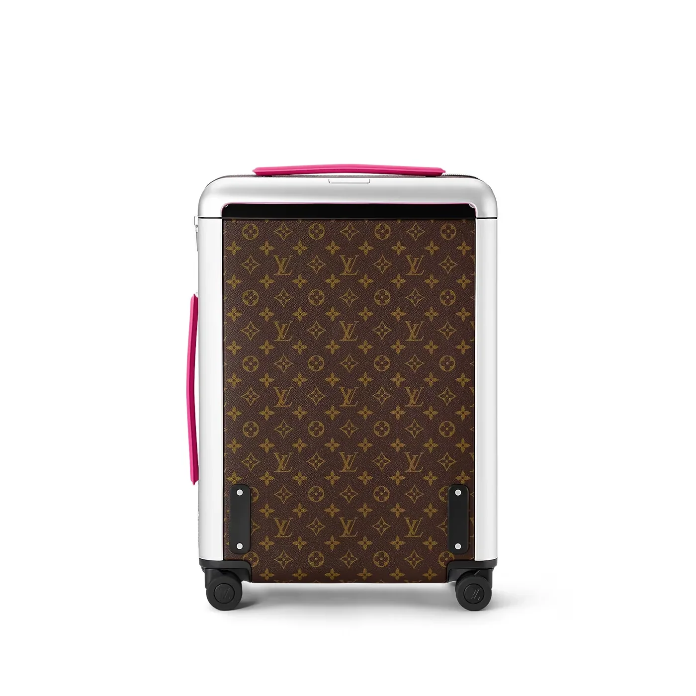 Louis Vuitton Horizon 55 Suitcase in Brown/ Pink Silver Hardware Louis Vuitton Horizon 55 Suitcase in Brown/ Pink Silver Hardware