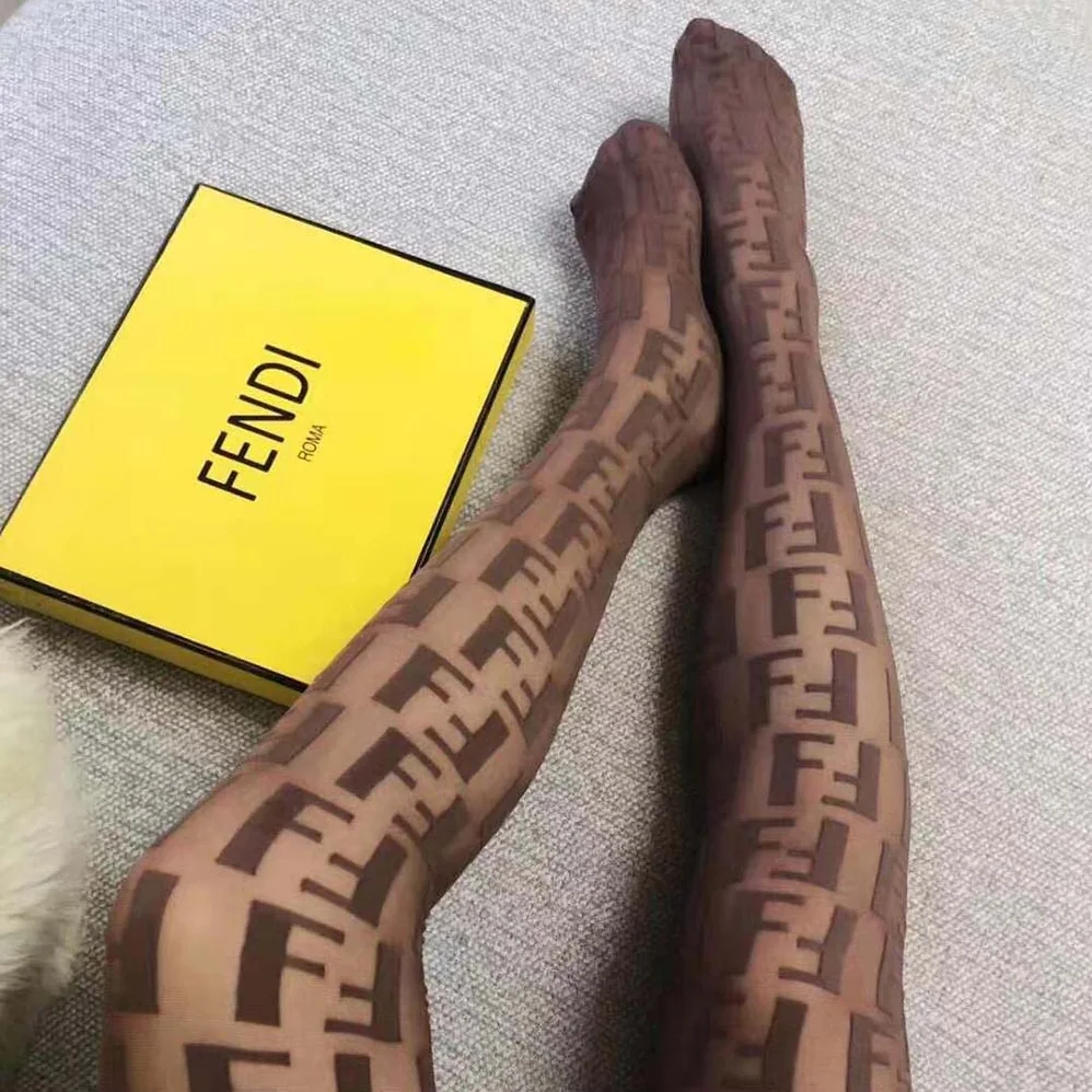Fendi Tights Beige Nylon Pantyhose for Women