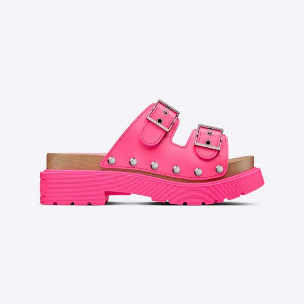 Dior Diorquake Strap Sandal Bright Pink Calfskin for Women