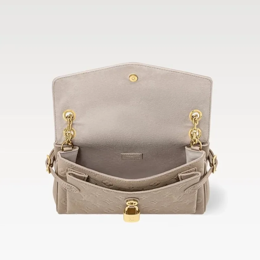 Louis Vuitton Anytime Flap Bag Tourterelle Gray /