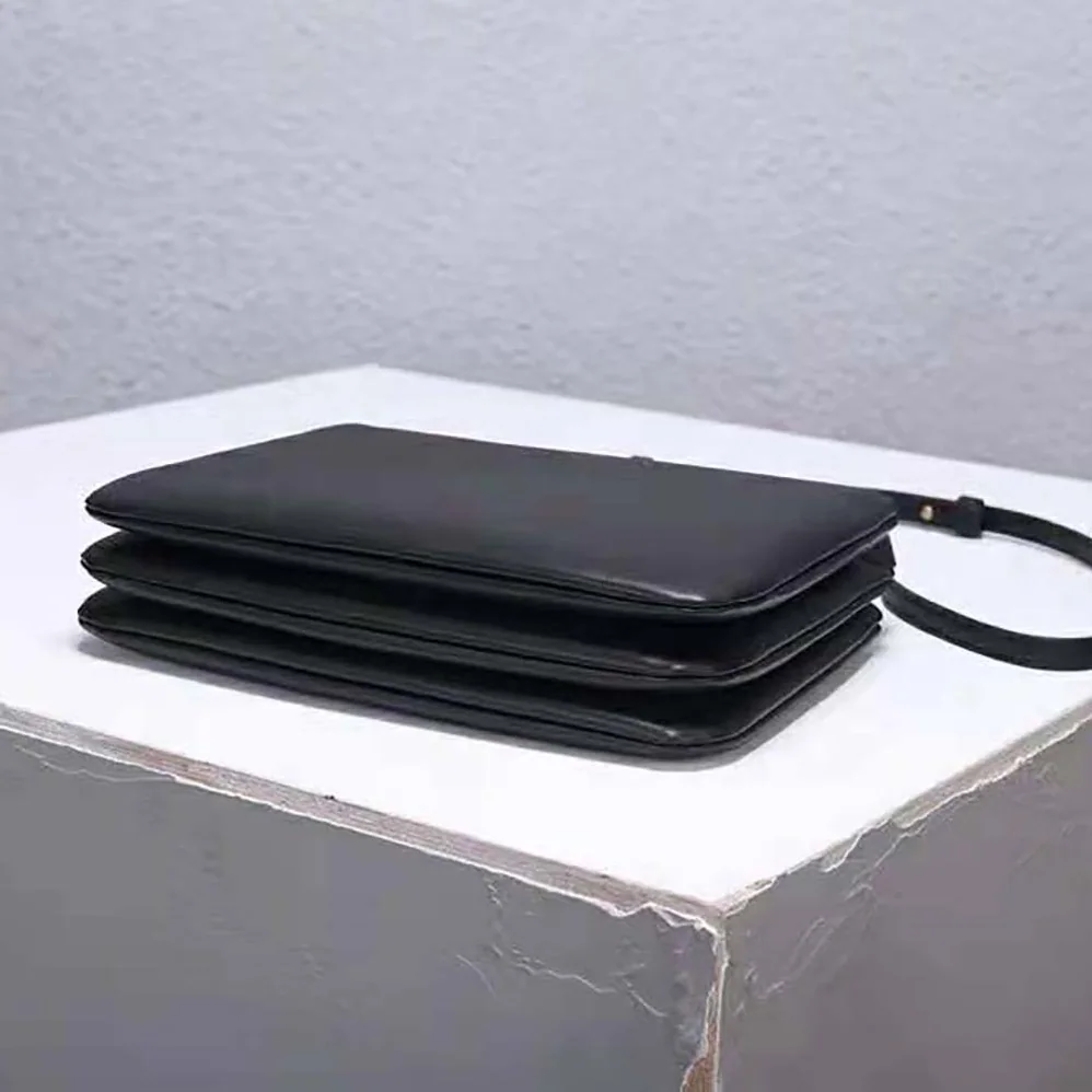 Celine Large Trio Bag in Smooth Lambskin for Women in Black