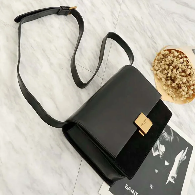 Saint Laurent YSL Bellechasse Saint Laurent Medium Leather Suede for Women
