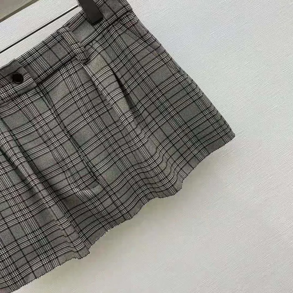 Miu Miu Prince of Wales Check Miniskirt for Women
