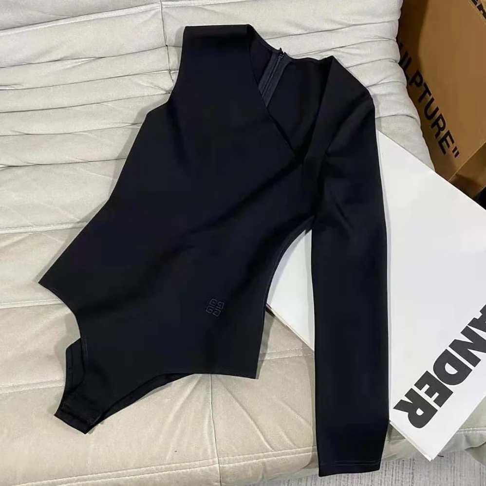 Givenchy One-Shoulder Body in Viscose Crepe for Women