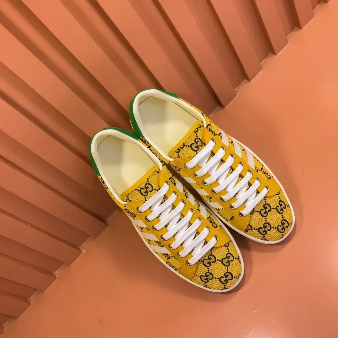 Gucci x Adidas With GG Sneakers Yellow for Men
