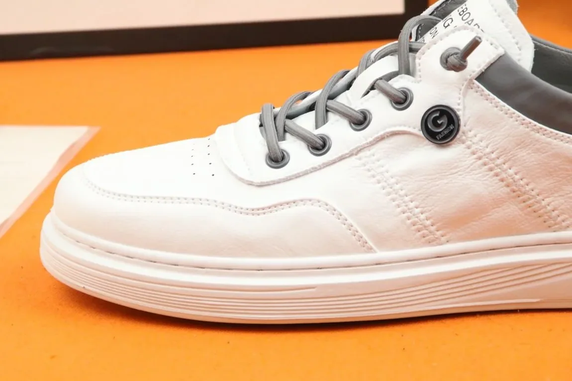 Jieshou x Gucci Sneakers Breathable Spring Autumn Winter White And Gray for Men Jieshou x Gucci Sneakers Breathable Spring Autumn Winter White And Gray for Men