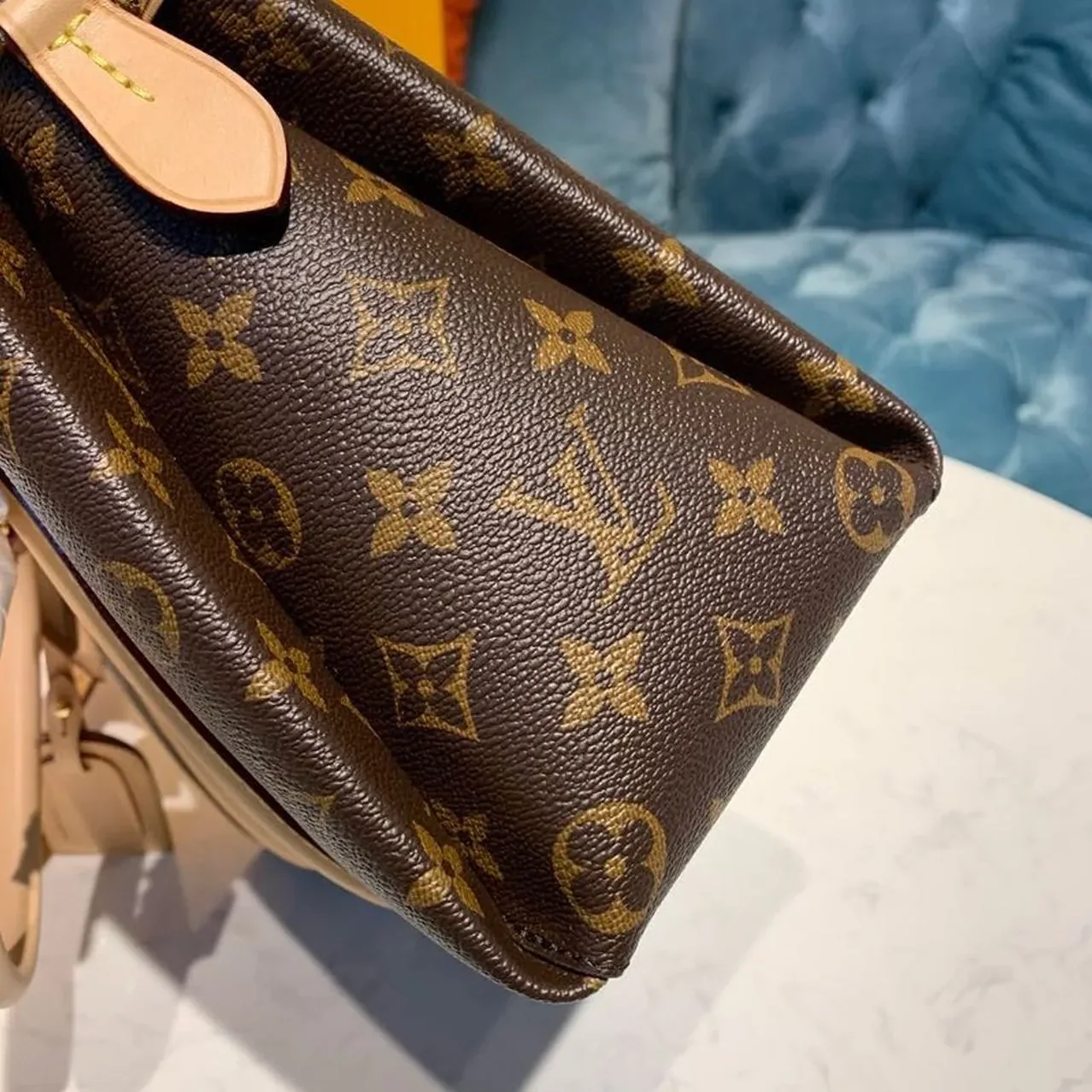 Louis Vuitton Soufflot BB Monogram Canvas Pink And Brown Louis Vuitton Soufflot BB Monogram Canvas Pink And Brown