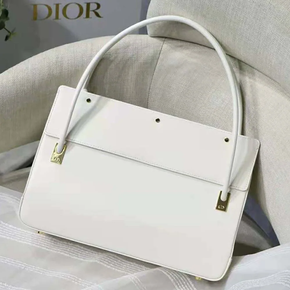 Dior Parisienne Bag Latte Smooth Calfskin for Women in White Dior Parisienne Bag Latte Smooth Calfskin for Women in White