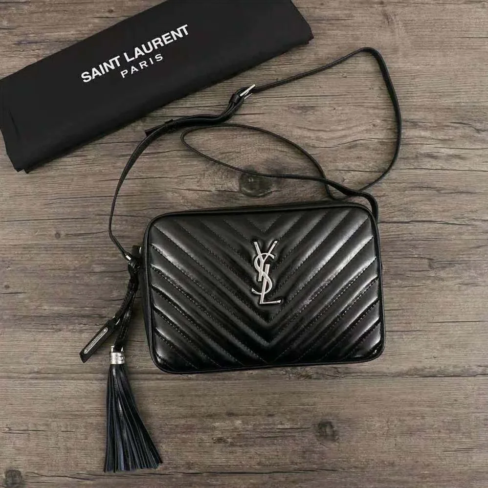 Saint Laurent YSL Lou Camera Bag Matelasse Leather for Women in Silver Saint Laurent YSL Lou Camera Bag Matelasse Leather for Women in Silver