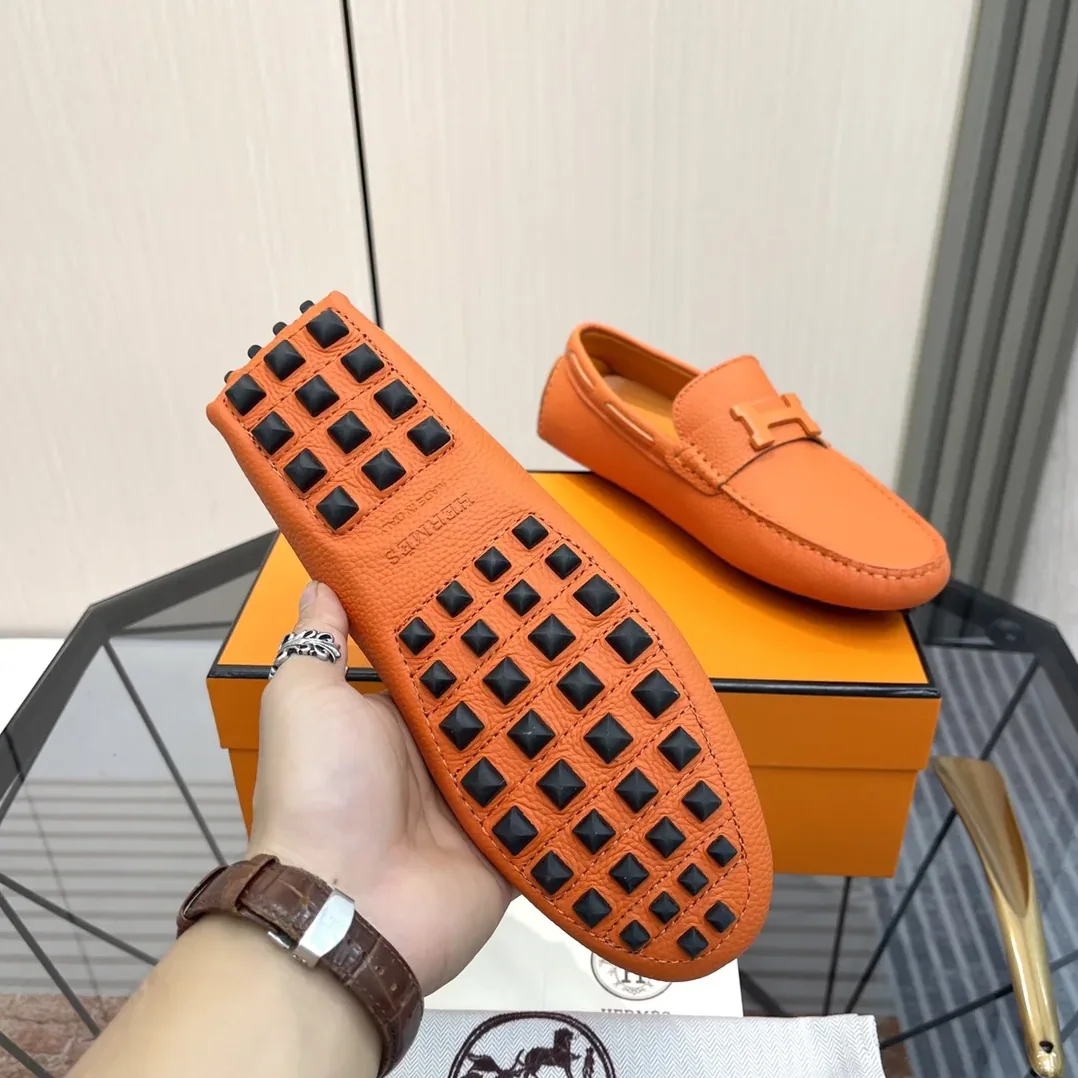 Hermes Irving Loafer Orange Hermes Irving Loafer Orange