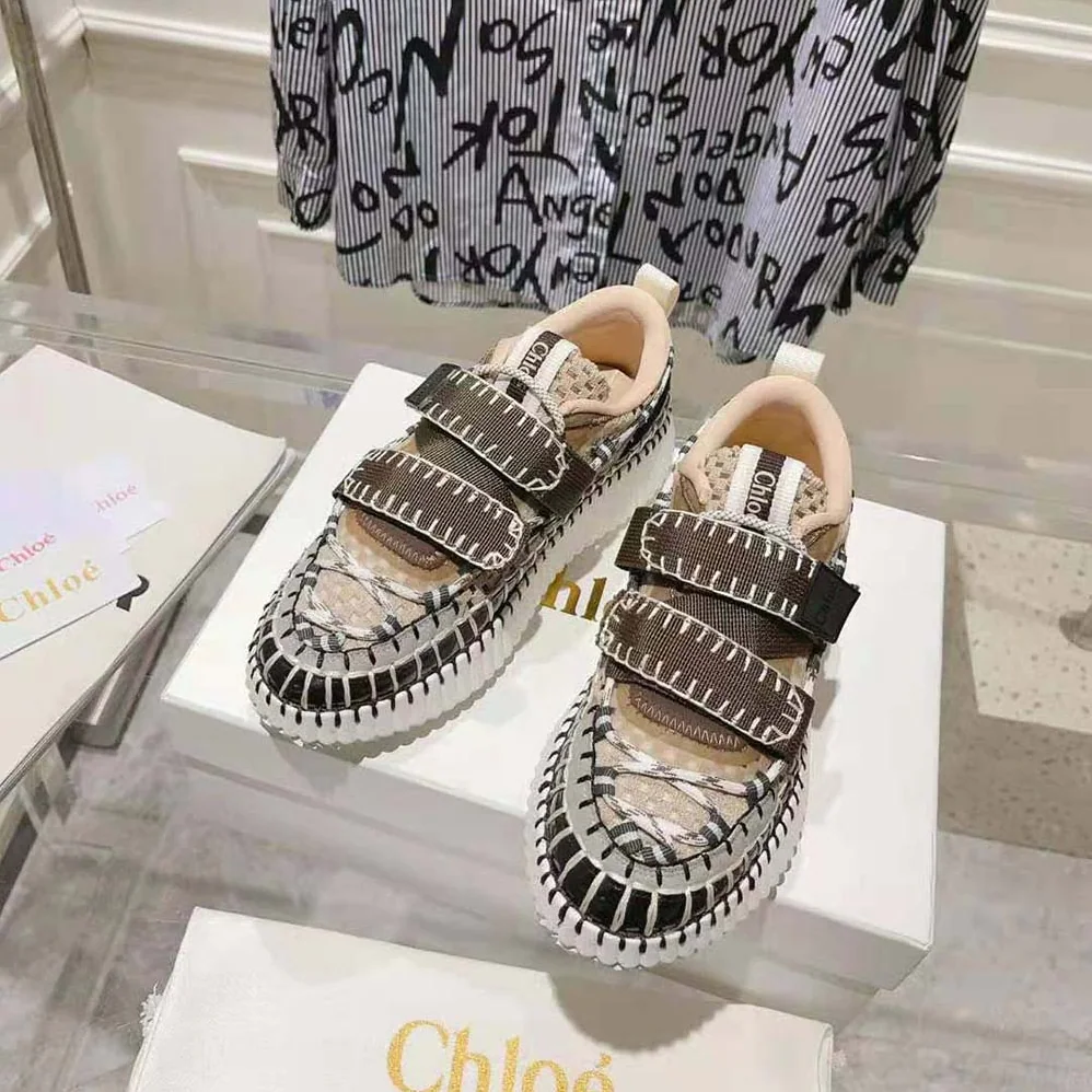Chloe Nama Slip-on Sneaker for Women in Brown Chloe Nama Slip-on Sneaker for Women in Brown