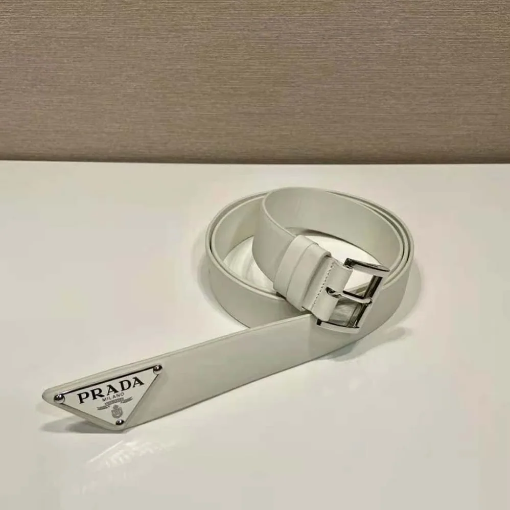 Prada Saffiano Leather Belt Bag for Unisex in White Prada Saffiano Leather Belt Bag for Unisex in White
