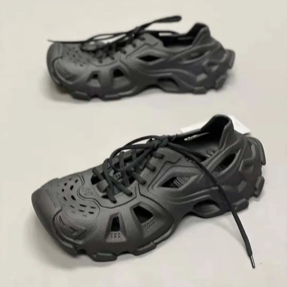 Balenciaga HD Lace for Unisex in up Sneaker in Black Balenciaga HD Lace for Unisex in up Sneaker in Black