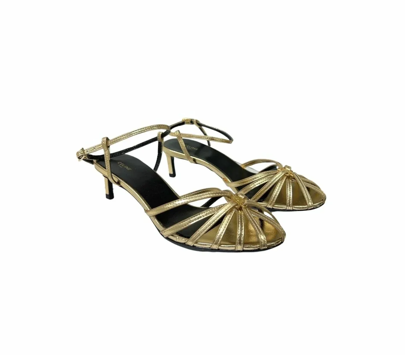 Celine Triomphe Sandal Gold Tone