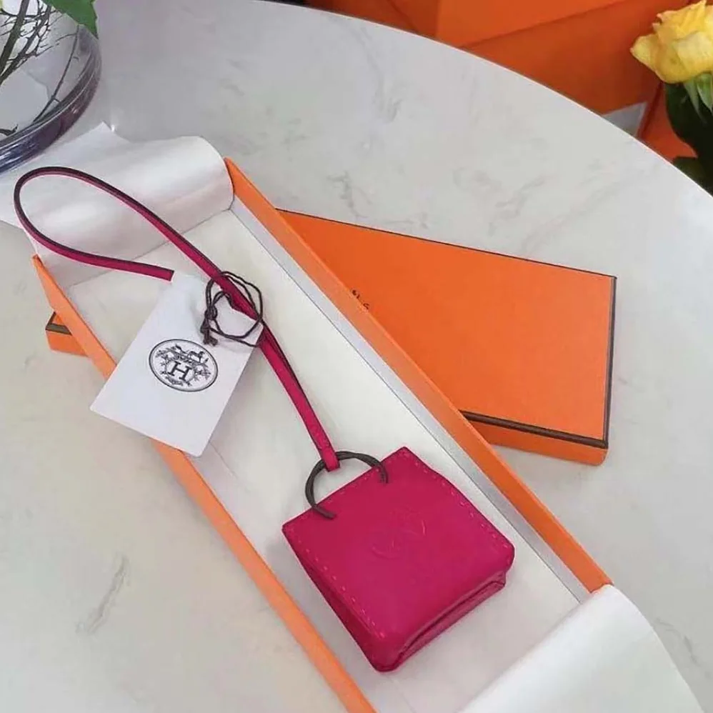 Hermes Pink Bag Charm Hermes Pink Bag Charm