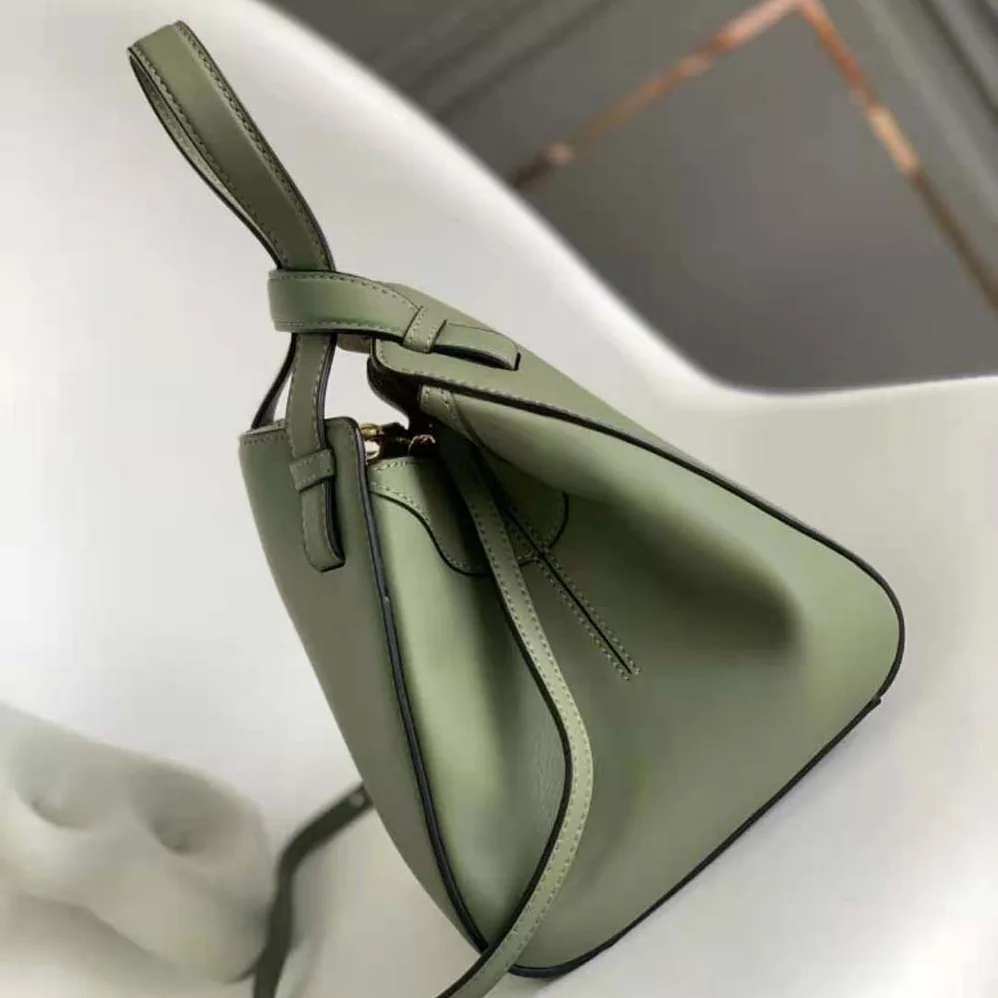 Loewe Hammock Nugget Bag in Nappa Calfskin for Women in Green Loewe Hammock Nugget Bag in Nappa Calfskin for Women in Green