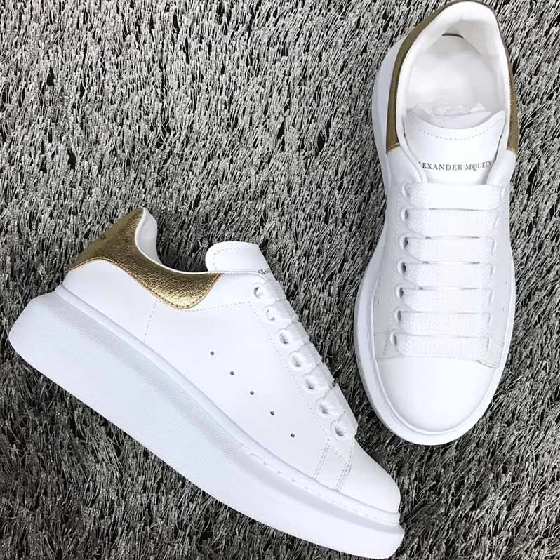 Alexander Mcqueen Oversized Sneaker Shoes for Men in Gold