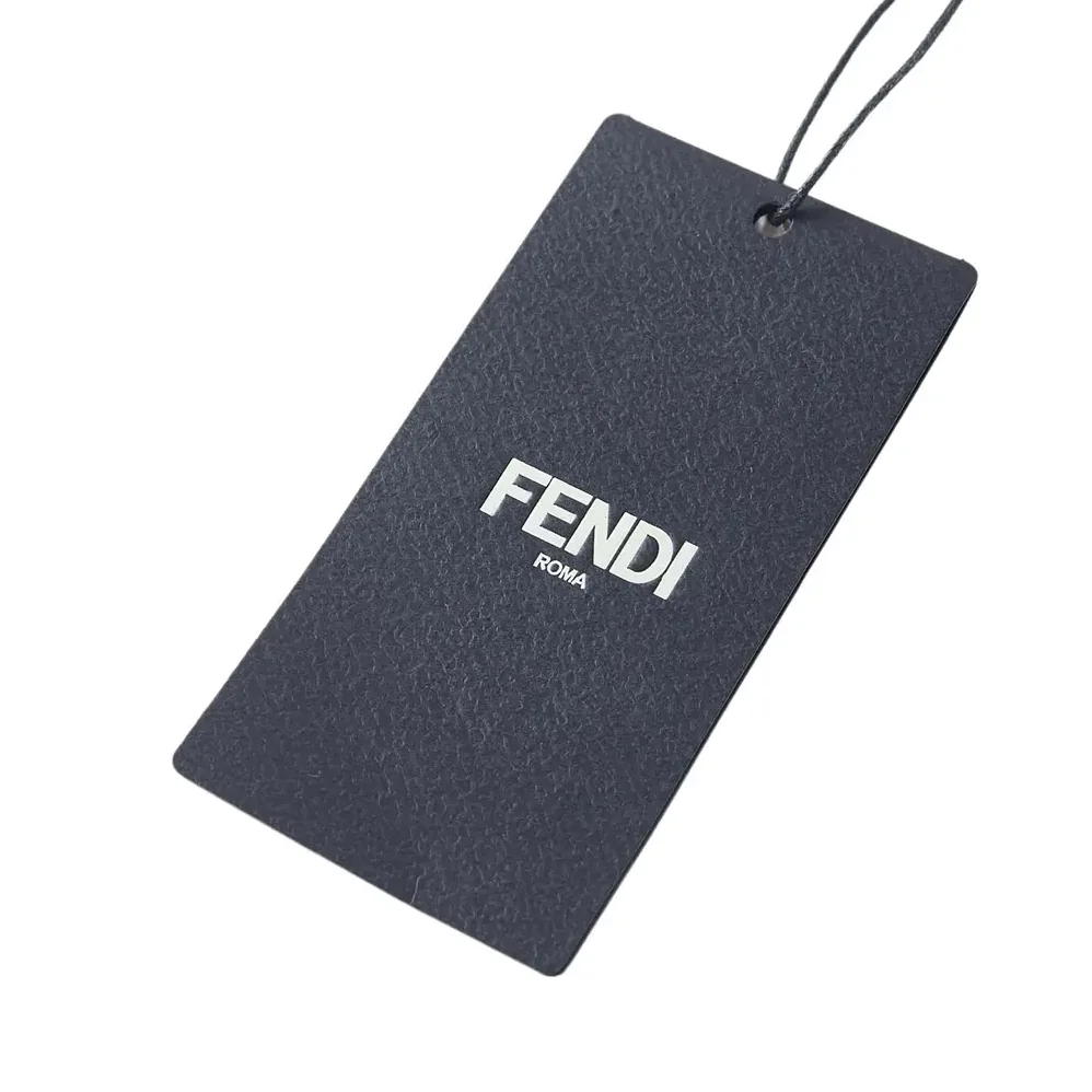 Fendi Dark Blue Cotton Tricot Polo Shirt for Men