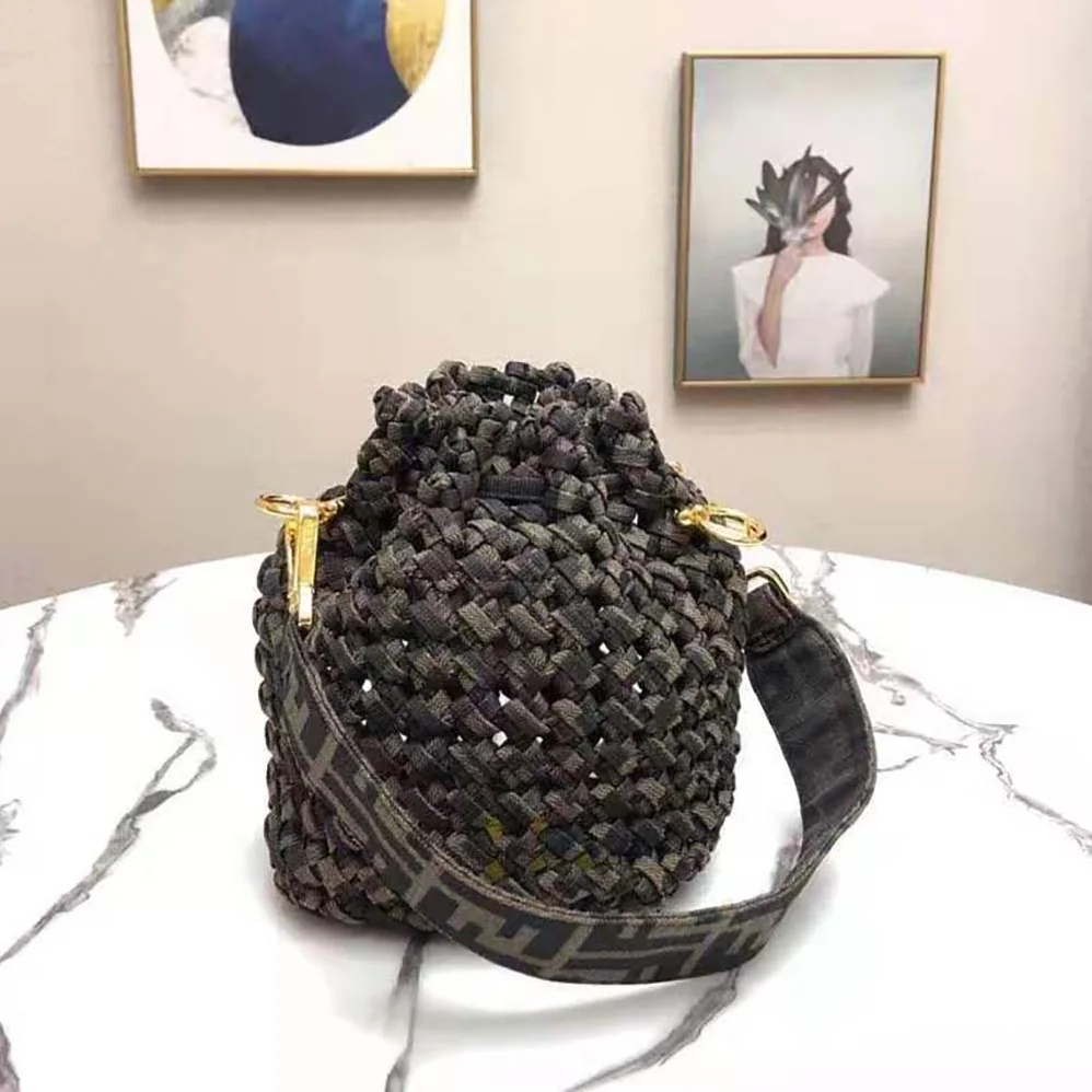 Fendi Mon Tresor Jacquard Fabric Interlace Mini for Women in Bag Fendi Mon Tresor Jacquard Fabric Interlace Mini for Women in Bag
