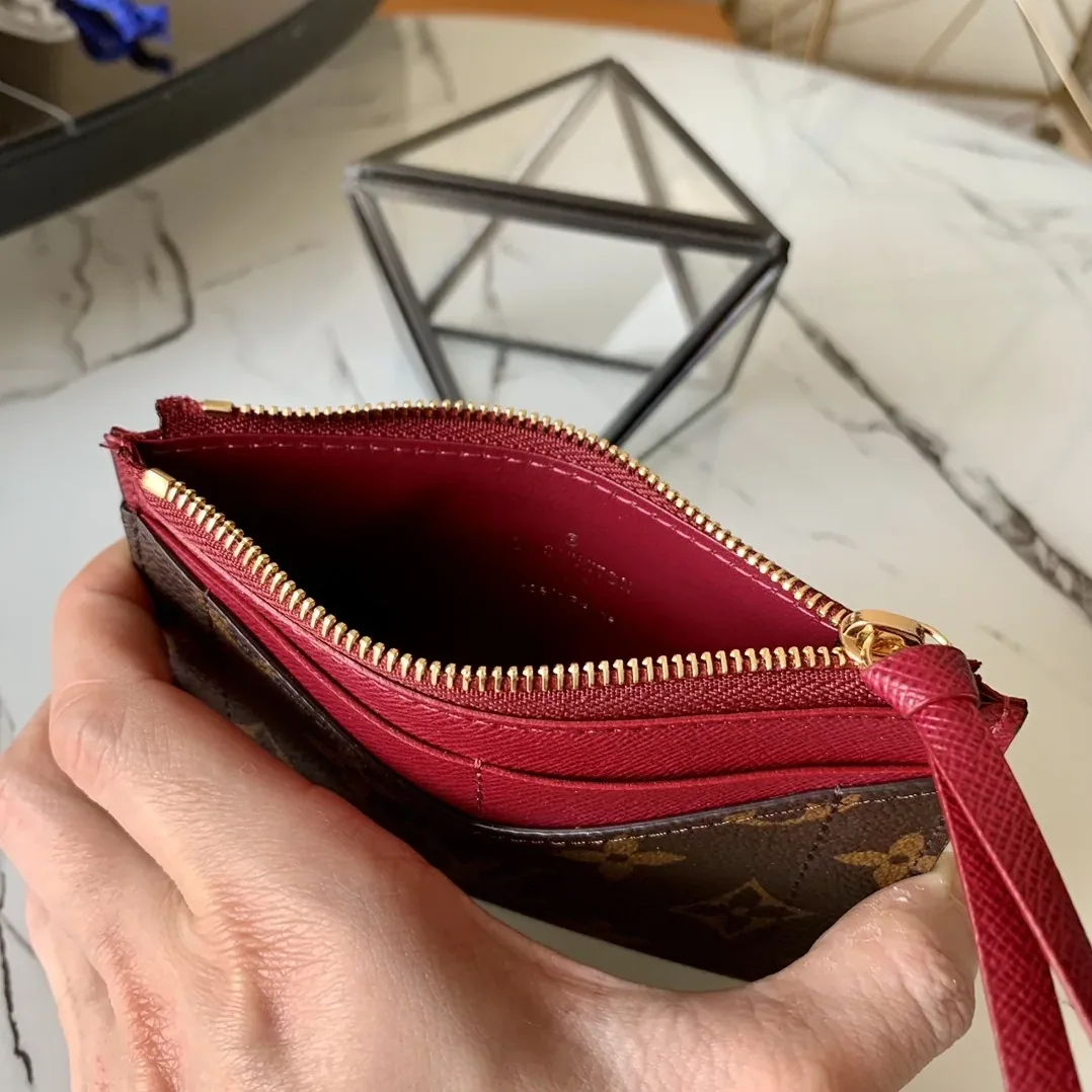 Louis Vuitton Zipped Card Holder Monogram Canvas Fuchsia