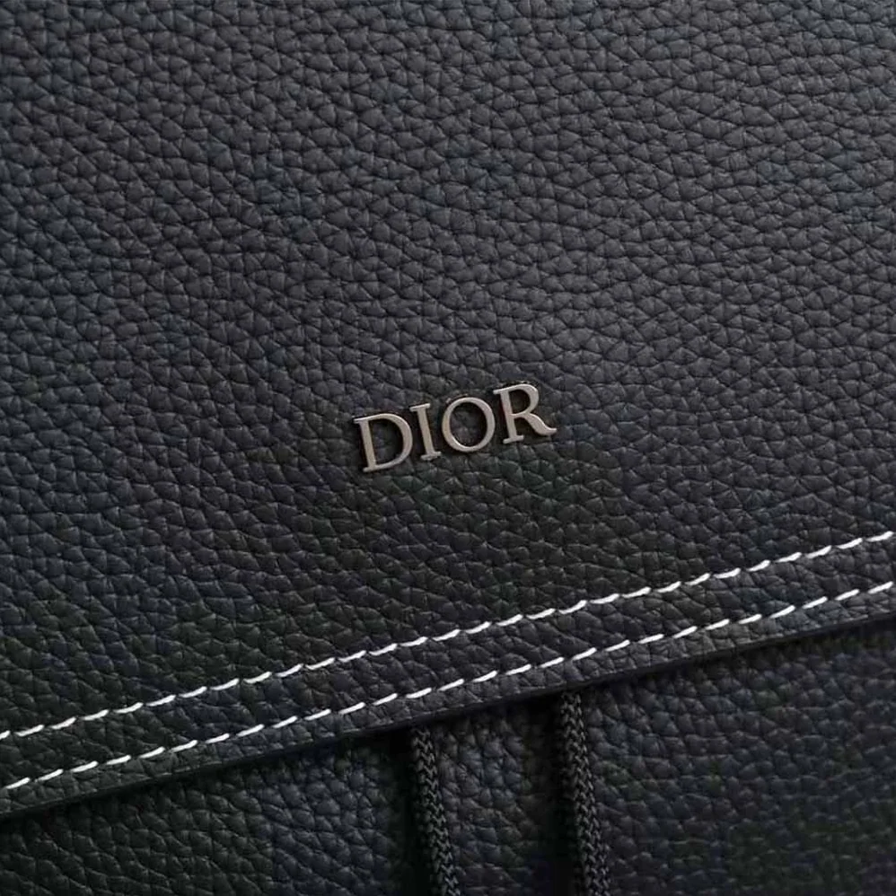 Dior Saddle Backpack Black Grained Calfskin for Men Dior Saddle Backpack Black Grained Calfskin for Men