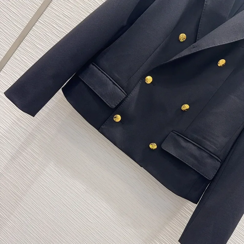 Celine Colonne Blazer in Wool Gabardine for Women