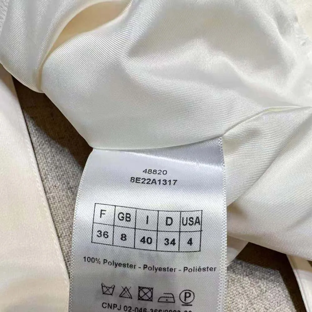 Dior Belted Palto Jacket White Wool and Silk for Women Dior Belted Palto Jacket White Wool and Silk for Women