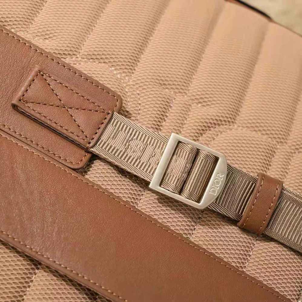 Dior Hit the Road Backpack Coffee CD Diamond Canvas for Men