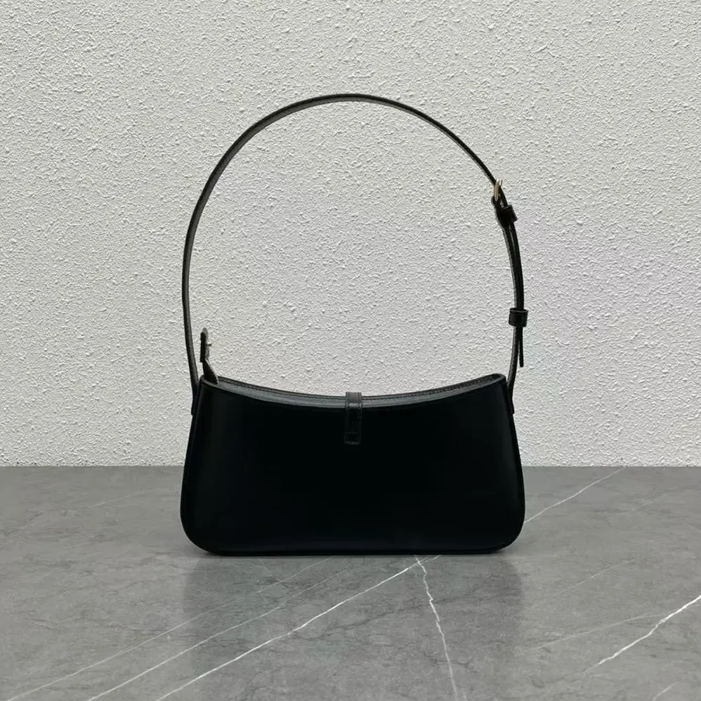 Celine Tina Shoulder Bag In Shiny Calfskin for Women in Black Celine Tina Shoulder Bag In Shiny Calfskin for Women in Black
