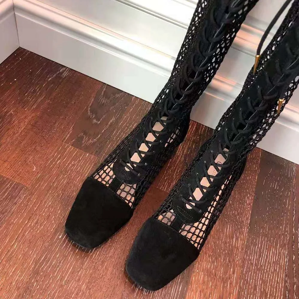 Dior Naughtily-D Ankle Boot Black Suede Calfskin for Women