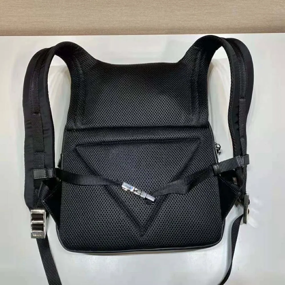 Prada Leather Backpack with Hood for Women in Black Prada Leather Backpack with Hood for Women in Black