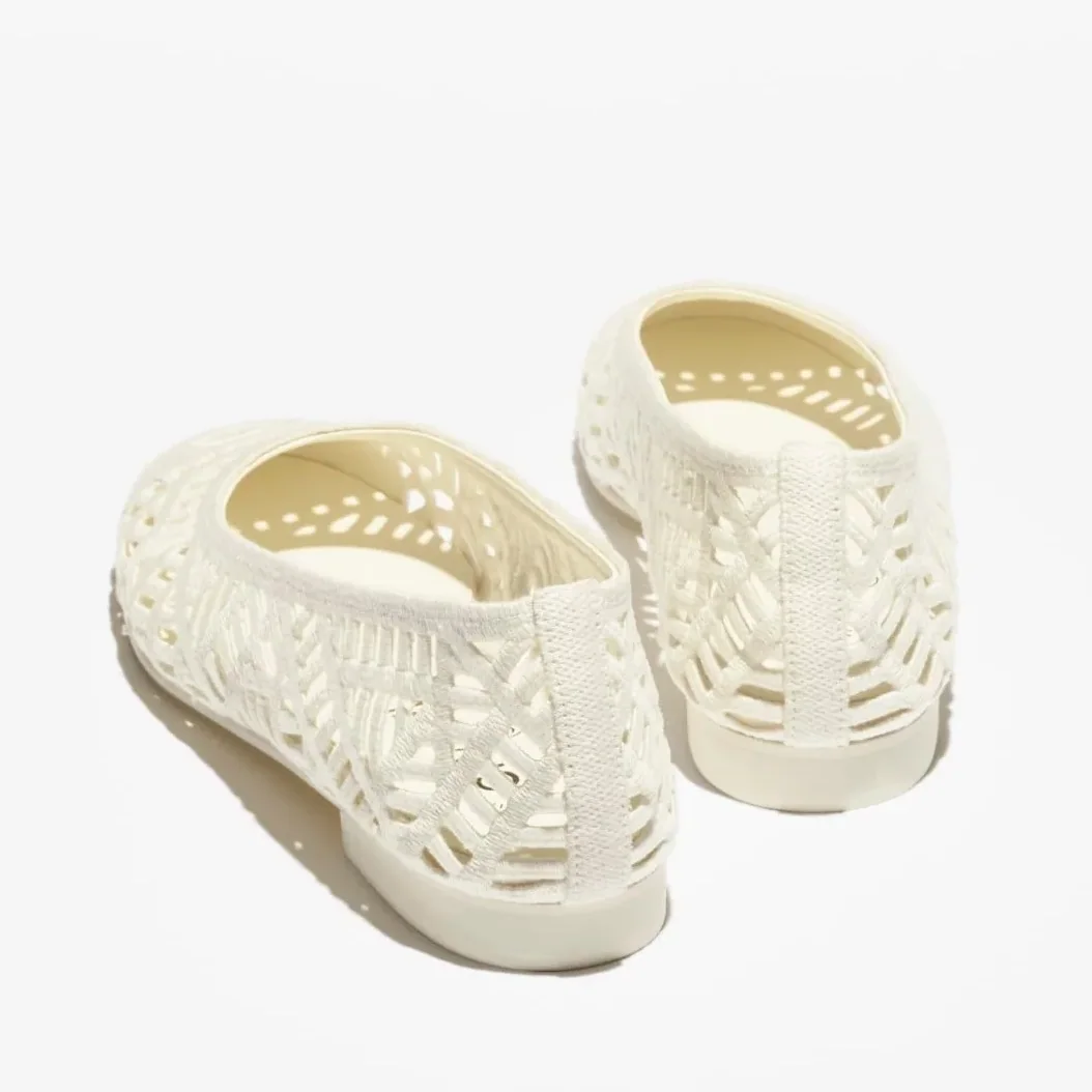 Chanel Ballet Flats Ivory --U5360