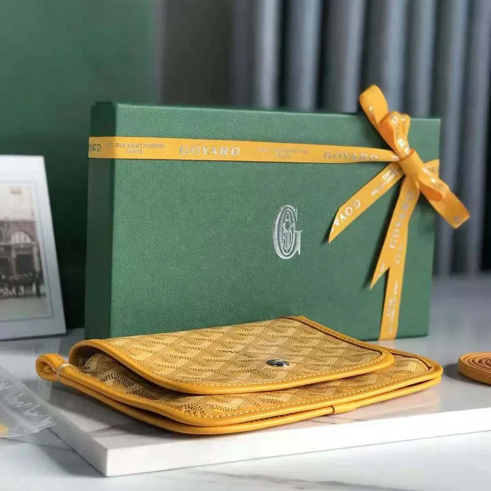 Goyard Plumet Pocket Wallet for Women in Yellow