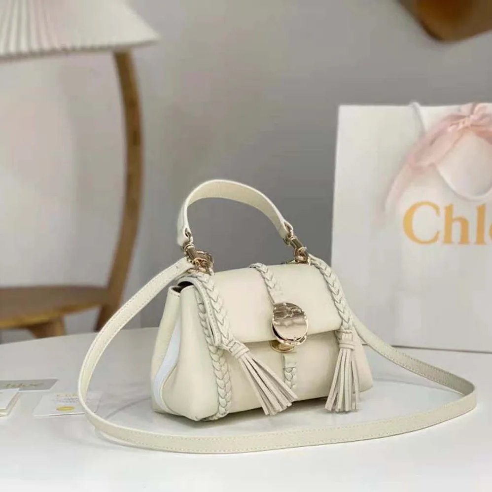 Chloe Penelope Mini Soft Shoulder Bag for Women in White Chloe Penelope Mini Soft Shoulder Bag for Women in White