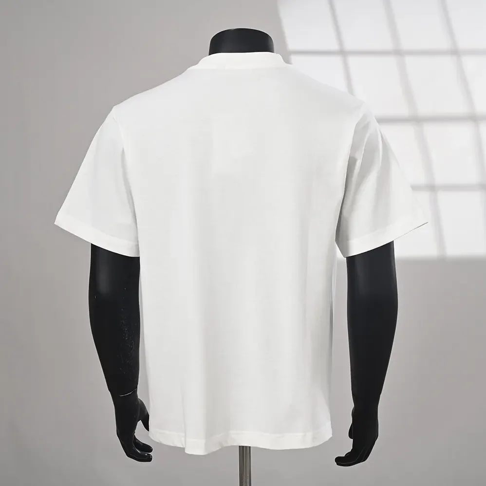 Burberry Check Flag Cotton T-shirt for Men in White Burberry Check Flag Cotton T-shirt for Men in White