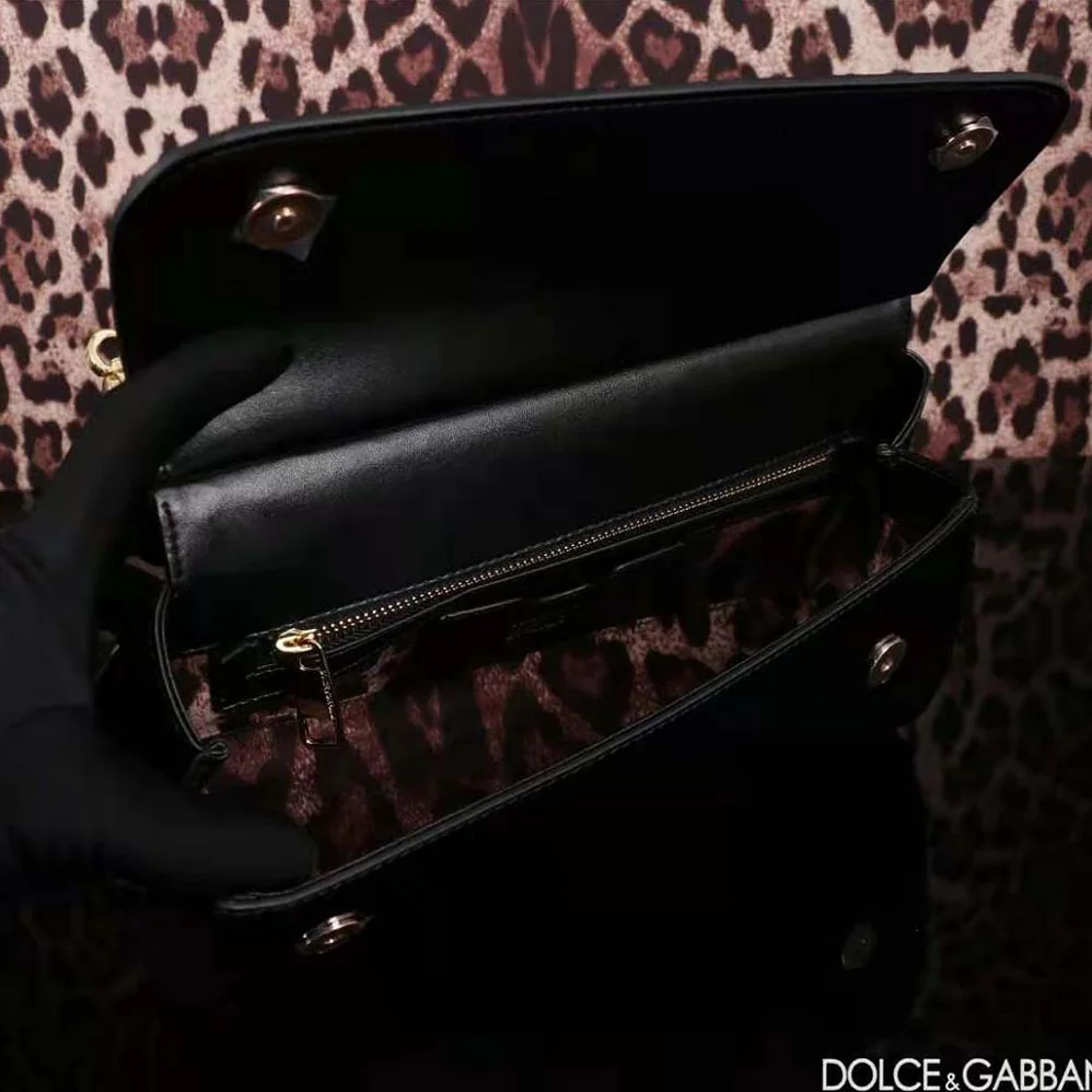 Dolce Gabbana D&G Elongated Sicily Handbag for Women in Black