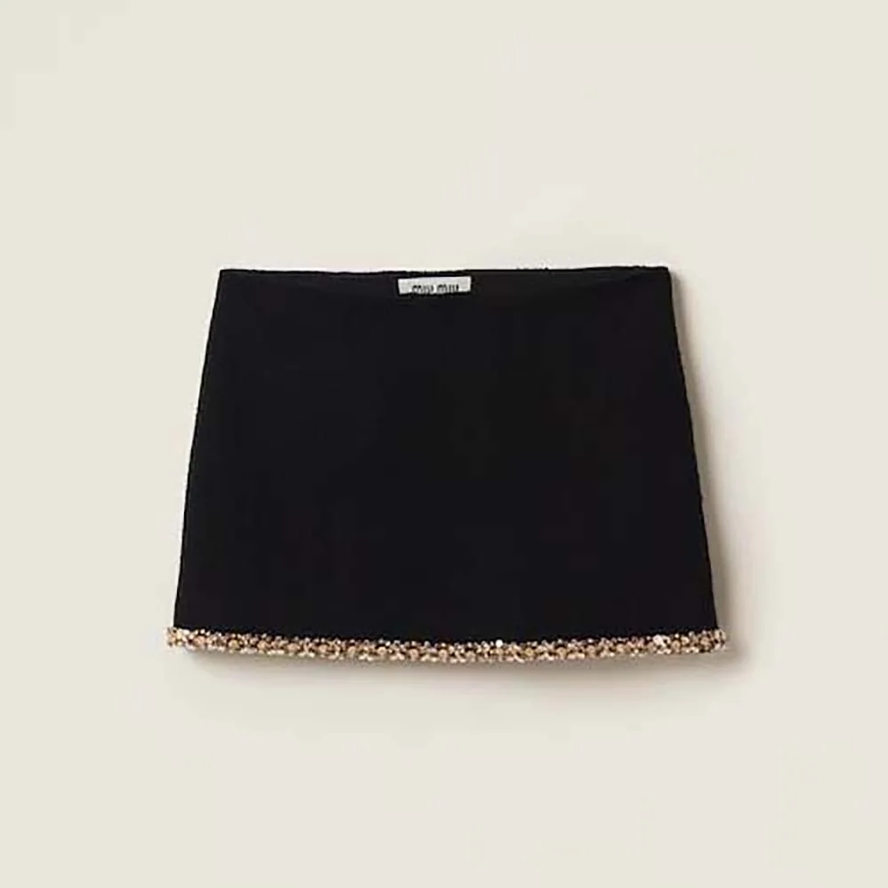 Miu Miu Embroidered Tweed Miniskirt-MG2135_139N_F0002 for Women Miu Miu Embroidered Tweed Miniskirt-MG2135_139N_F0002 for Women