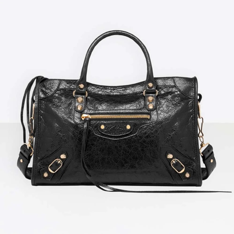 Balenciaga Classic Gold City S for Women in Black Balenciaga Classic Gold City S for Women in Black