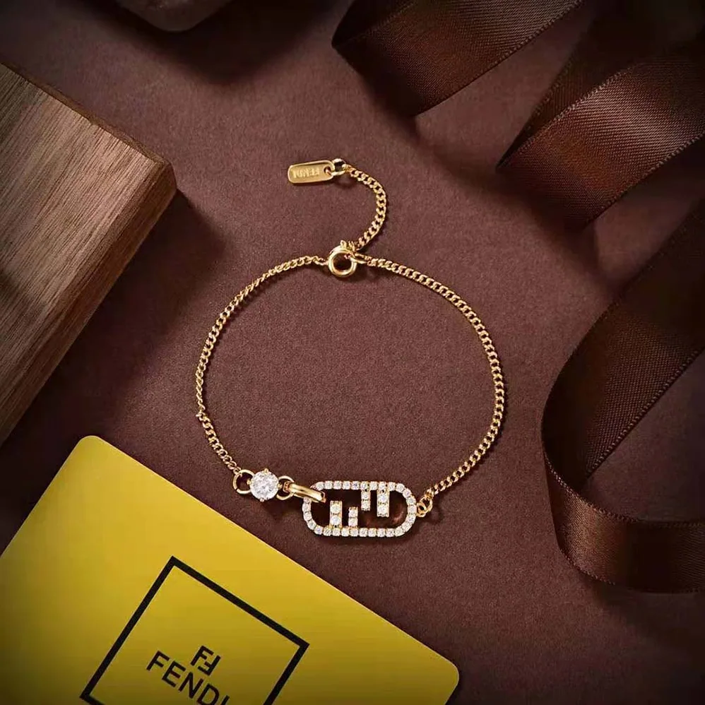 Fendi O'Lock Bracelet Gold for Women in Colored