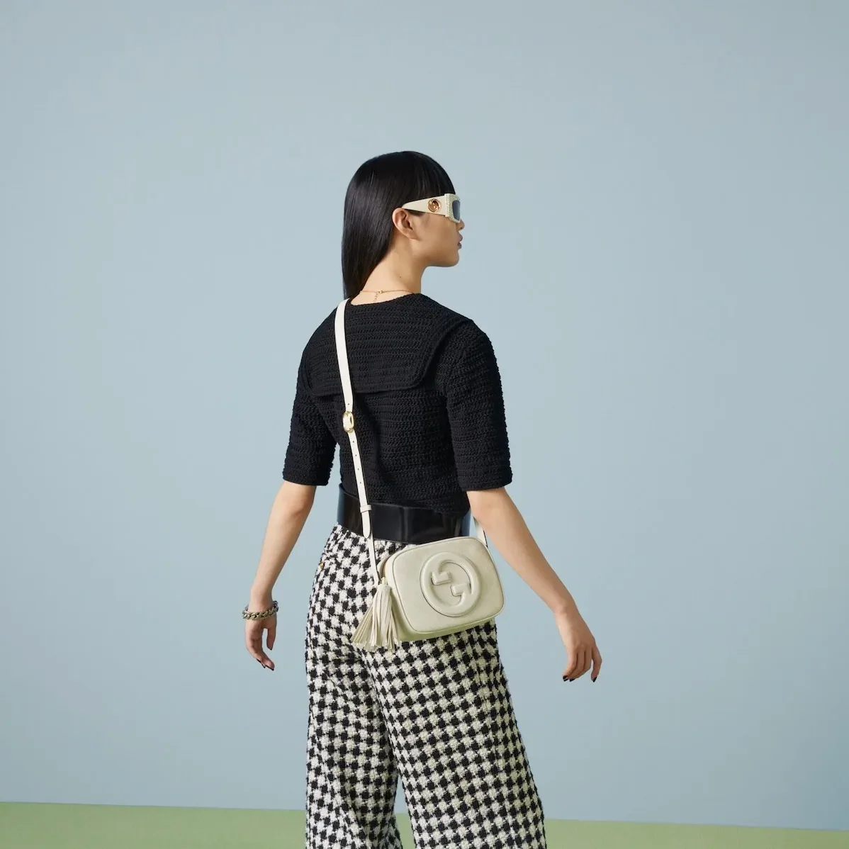 Gucci Blondie Small Shoulder Bag in White Gold Hardware Gucci Blondie Small Shoulder Bag in White Gold Hardware