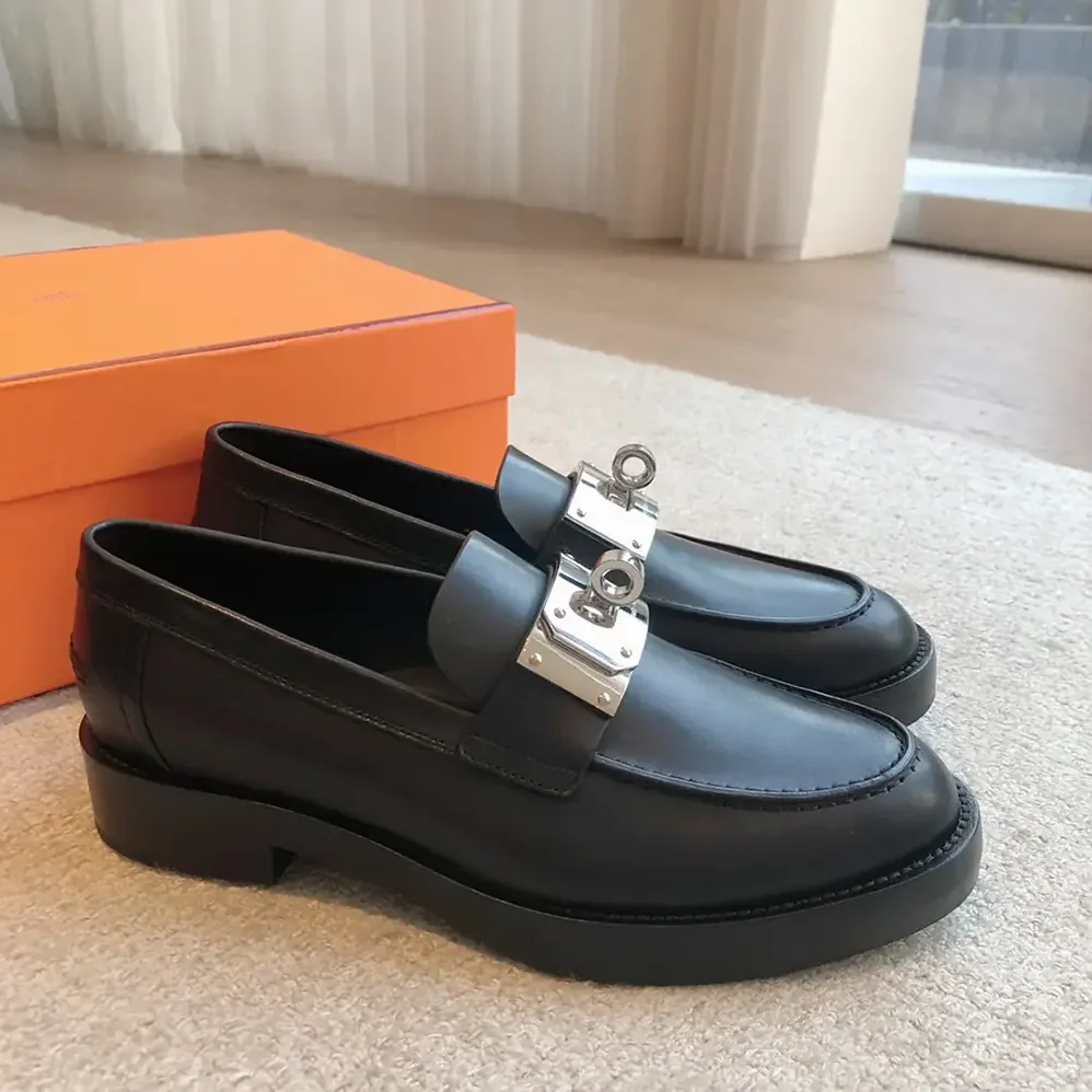 Hermes Hot Loafer-Black H232075Z for Women Hermes Hot Loafer-Black H232075Z for Women