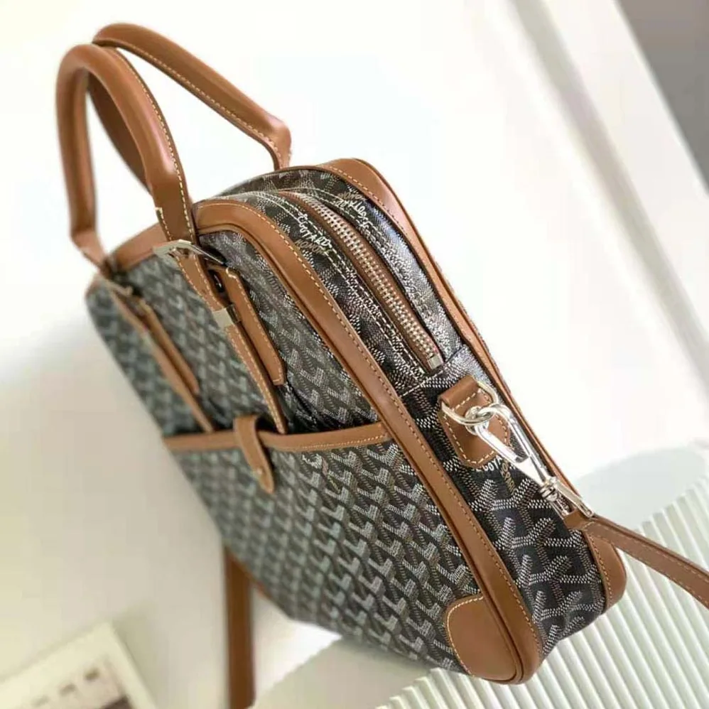 Goyard Ambassade MM Document Case for Women in Brown Goyard Ambassade MM Document Case for Women in Brown