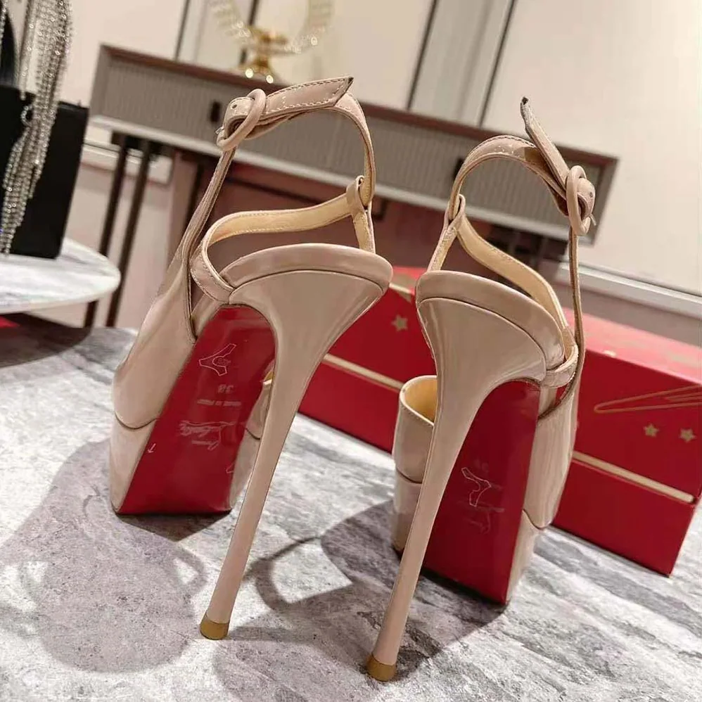 Christian Louboutin So Jenlove Alta 150 mm Heel Height for Women in Sandy