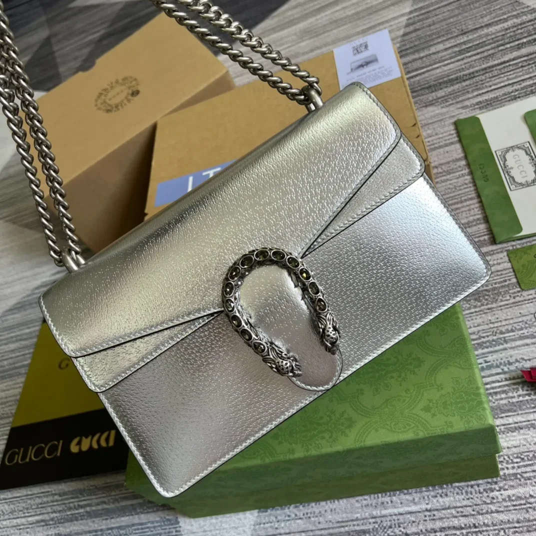 Gucci Dionysus Small Shoulder Bag in Silver Palladium Hardware Gucci Dionysus Small Shoulder Bag in Silver Palladium Hardware