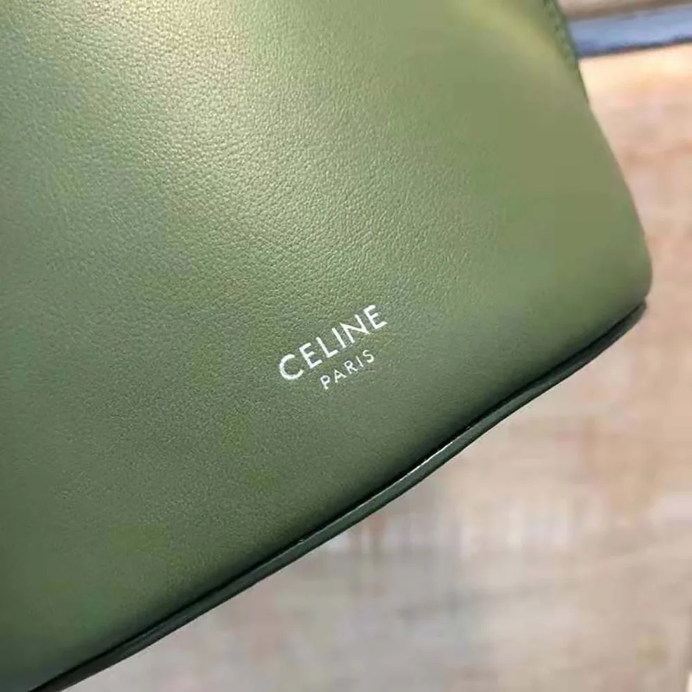 Celine Big Bag Nano Bucket in Smooth Calfskin for Women in Lime