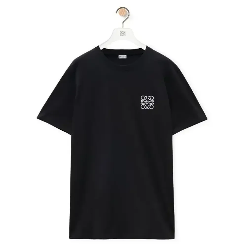 Loewe Regular Fit T-shirt in Cotton for Men in Black Loewe Regular Fit T-shirt in Cotton for Men in Black