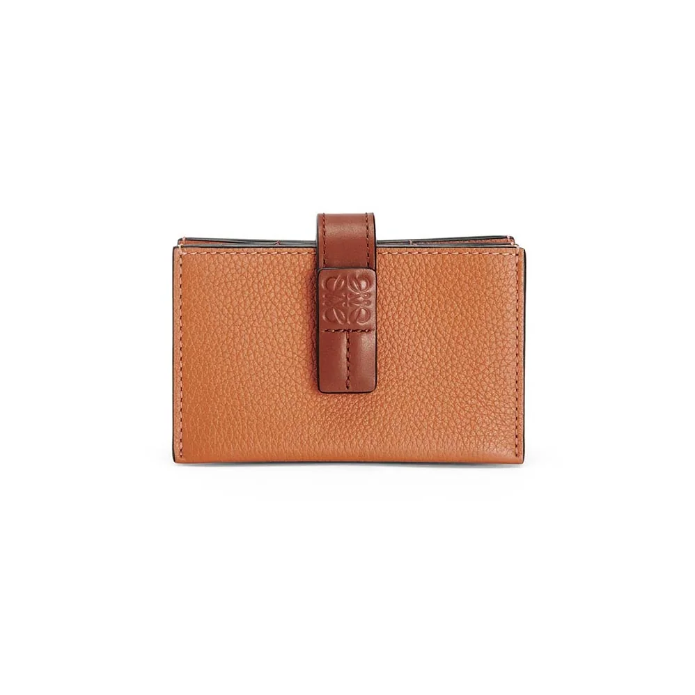 Loewe Accordion Cardholder in Soft Grained Calfskin for Women in Brown Loewe Accordion Cardholder in Soft Grained Calfskin for Women in Brown